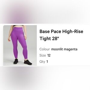 Lululemon Athletica Purple High-Rise Leggings